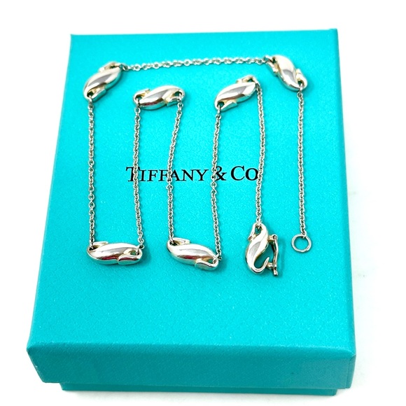 Authentic Tiffany & CO. Elsa Peretti Seahorse Pendant Necklace. - Picture 5 of 9